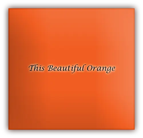 This Beautiful Orange